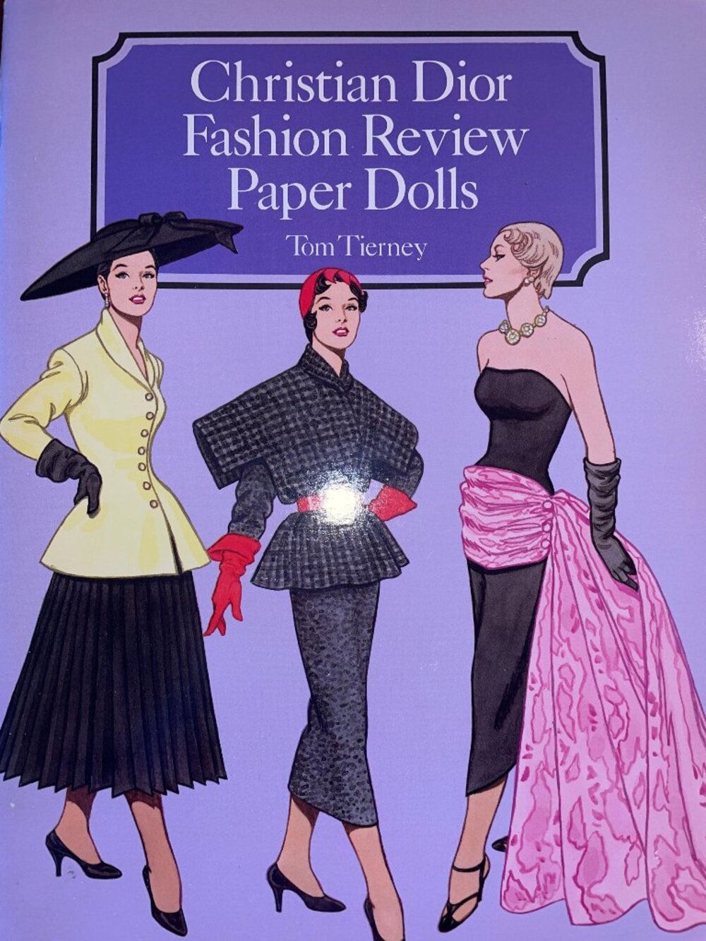 Christian Dior Fashion Review Paper Dolls by Tom Tierney - 1995 Uncut and New